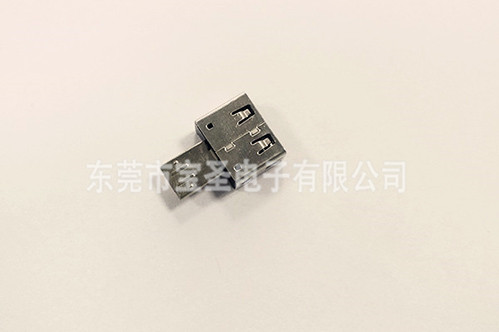 USB-MICRO公+A母轉(zhuǎn)接頭帶護(hù)套 短體